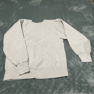 Vintage OshKosh B'gosh Men's Heather Gray Crewneck Sweater